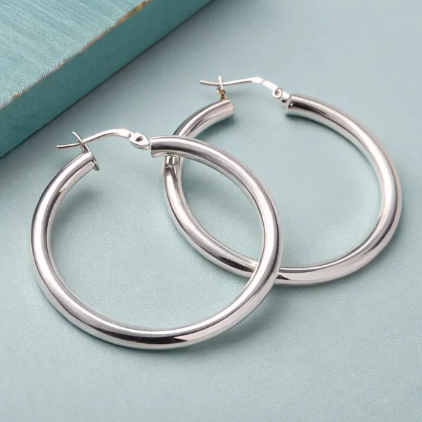Silver Hoop Earrings